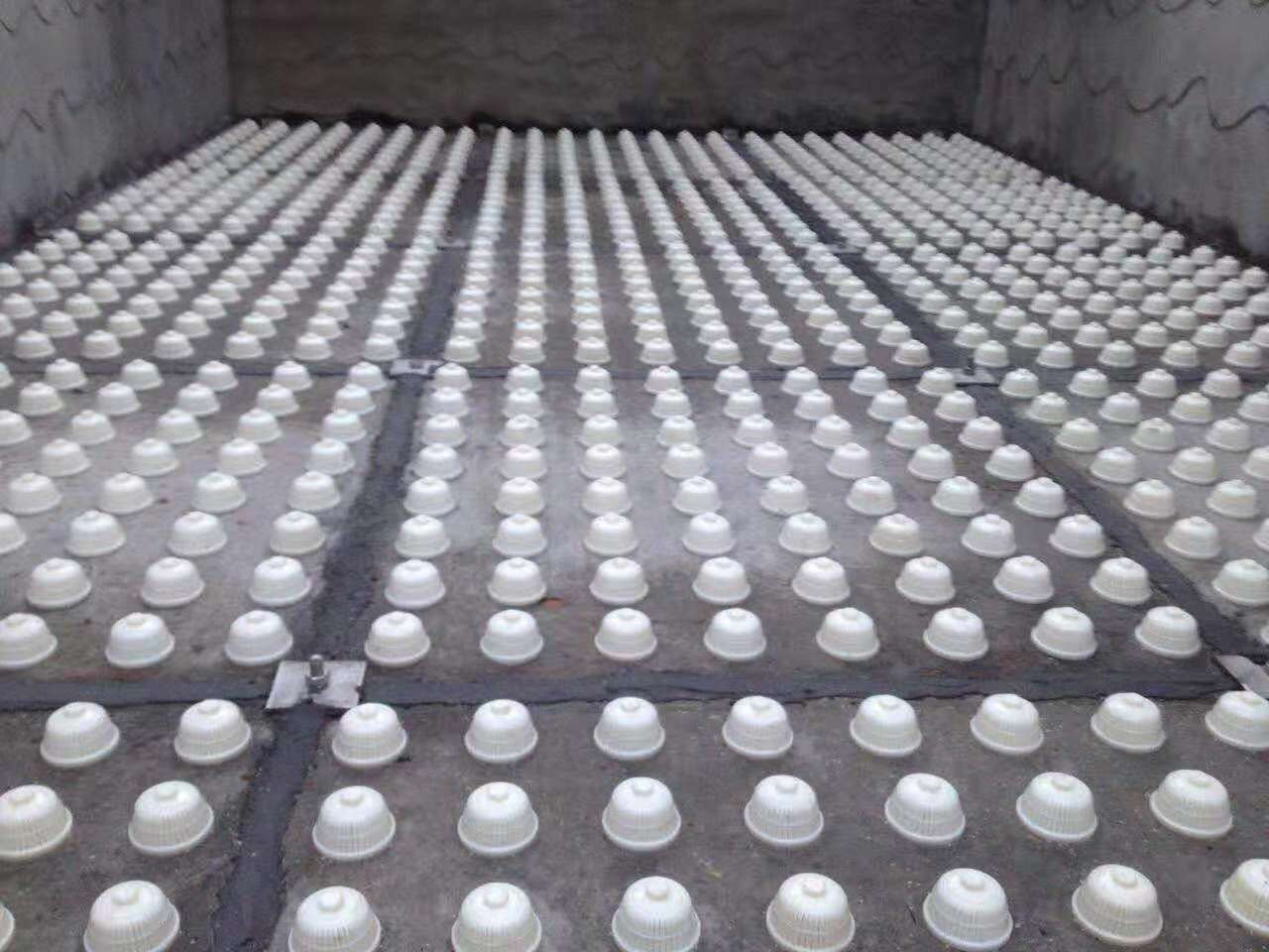 自來水濾板 濾帽安裝 濾料裝填 技術(shù)服務(wù)現(xiàn)場